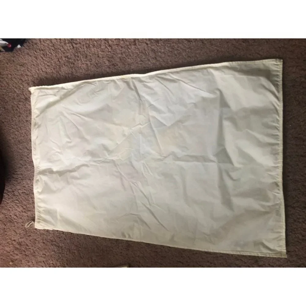 Large Vintage 1950s vinyl wet bathsuit / clothing / towel pool / beach bag sack